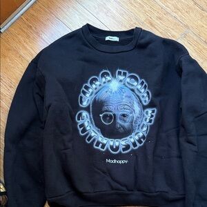 Madhappy Curb Your Enthusiasm Black Graphic Sweater